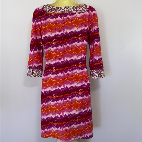 Vertigo Paris”Anjelne” Dress Floral Print Drawstring Neck Empire Line Sz M Nwot - Picture 5 of 7